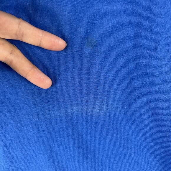 VTG The Disney Store Frankfurt T-Shirt Mens Large Blue Mickey Ireland Made 90s - Picture 12 of 12